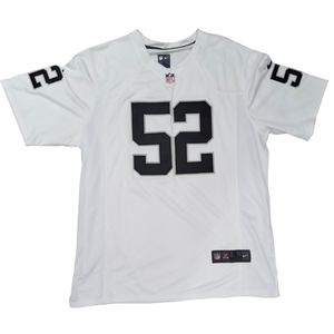 Nike Khalil Mack Oakland Raiders #52 Sewn On Numbers Jersey Size XL